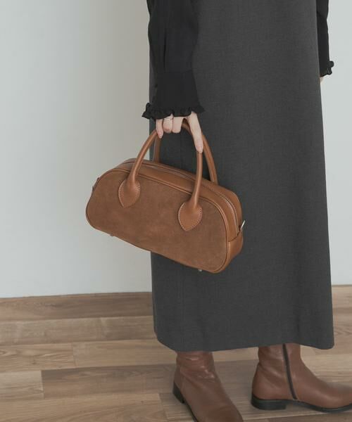 URBAN RESEARCH DOORS / アーバンリサーチ ドアーズ ショルダーバッグ | MARCO BIANCHINI　スウェードレザーラウンドバッグ | 詳細1