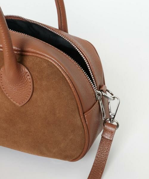 URBAN RESEARCH DOORS / アーバンリサーチ ドアーズ ショルダーバッグ | MARCO BIANCHINI　スウェードレザーラウンドバッグ | 詳細3