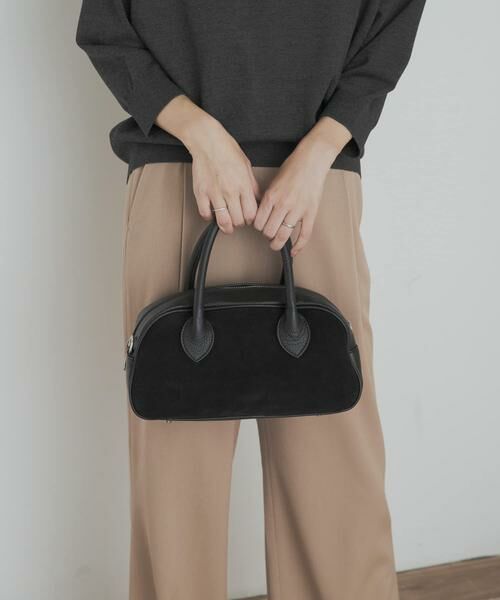 URBAN RESEARCH DOORS / アーバンリサーチ ドアーズ ショルダーバッグ | MARCO BIANCHINI　スウェードレザーラウンドバッグ | 詳細4