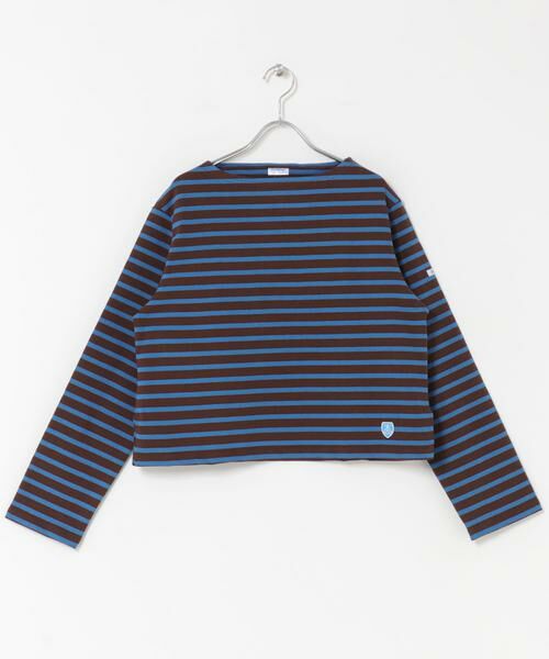 URBAN RESEARCH DOORS/アーバンリサーチ ドアーズ ORCIVAL BOATNECK LONG-SLEEVE CROPPED PULLOVER ブラウン系その他 2 URBAN RESEARCH DOORS/アーバンリサーチ ドアーズ ORCIVAL BOATNECK LONG-SLEEVE CROPPED PULLOVER ブラウン系その他 2