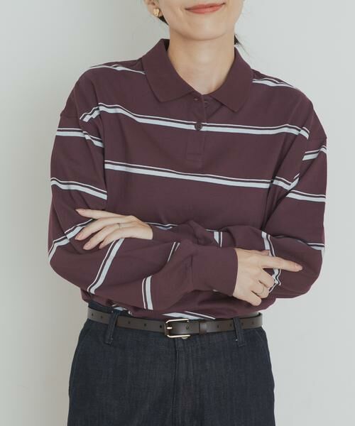 URBAN RESEARCH DOORS / アーバンリサーチ ドアーズ Tシャツ | Champion　LONGSLEEVE BORDER POLO | 詳細2