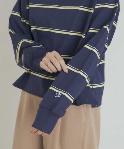 URBAN RESEARCH DOORS / アーバンリサーチ ドアーズ Tシャツ | Champion　LONGSLEEVE BORDER POLO | 詳細11