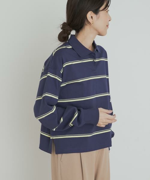 URBAN RESEARCH DOORS / アーバンリサーチ ドアーズ Tシャツ | Champion　LONGSLEEVE BORDER POLO | 詳細14