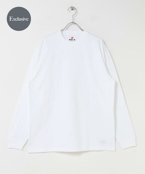 URBAN RESEARCH DOORS/アーバンリサーチ ドアーズ 『別注』HANES×DOORS BEEFY-T DOORS FIT LONG-SLEEVE ホワイト S URBAN RESEARCH DOORS/アーバンリサーチ ドアーズ 『別注』HANES×DOORS BEEFY-T DOORS FIT LONG-SLEEVE ホワイト S