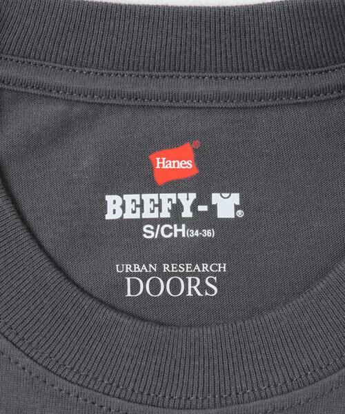 URBAN RESEARCH DOORS / アーバンリサーチ ドアーズ Tシャツ | 『別注』HANES×DOORS　BEEFY-T DOORS FIT LONG-SLEEVE | 詳細12