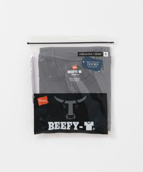 URBAN RESEARCH DOORS / アーバンリサーチ ドアーズ Tシャツ | 『別注』HANES×DOORS　BEEFY-T DOORS FIT LONG-SLEEVE | 詳細13