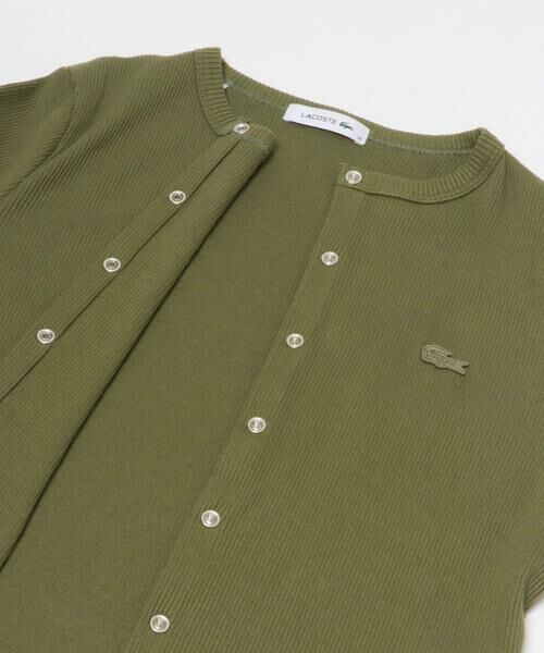 URBAN RESEARCH DOORS / アーバンリサーチ ドアーズ カーディガン・ボレロ | LACOSTE　リブジャージカーディガン | 詳細2