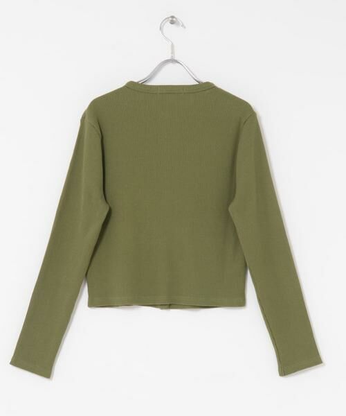 URBAN RESEARCH DOORS / アーバンリサーチ ドアーズ カーディガン・ボレロ | LACOSTE　リブジャージカーディガン | 詳細4