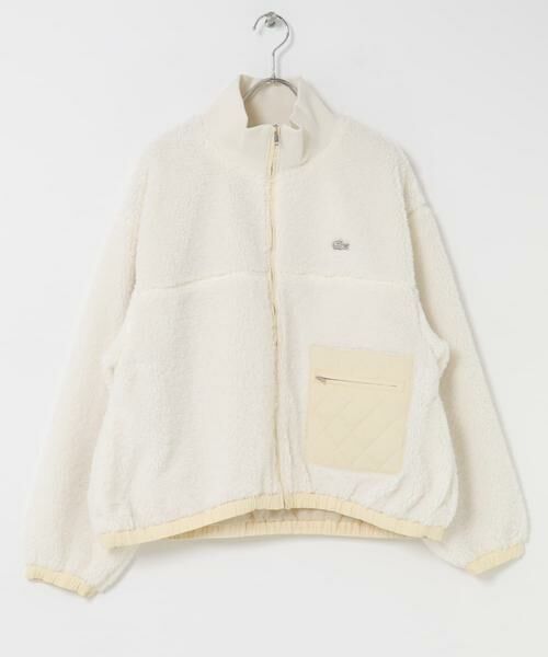 URBAN RESEARCH DOORS / アーバンリサーチ ドアーズ その他アウター | LACOSTE　リブニットスタンドカラーボアジャケット | 詳細1