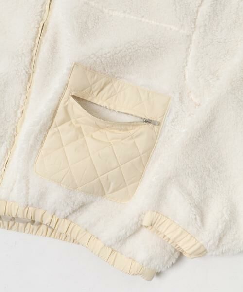 URBAN RESEARCH DOORS / アーバンリサーチ ドアーズ その他アウター | LACOSTE　リブニットスタンドカラーボアジャケット | 詳細2