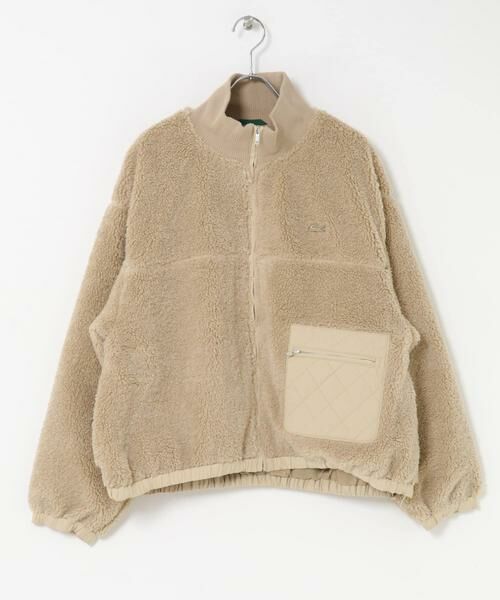 URBAN RESEARCH DOORS / アーバンリサーチ ドアーズ その他アウター | LACOSTE　リブニットスタンドカラーボアジャケット | 詳細3