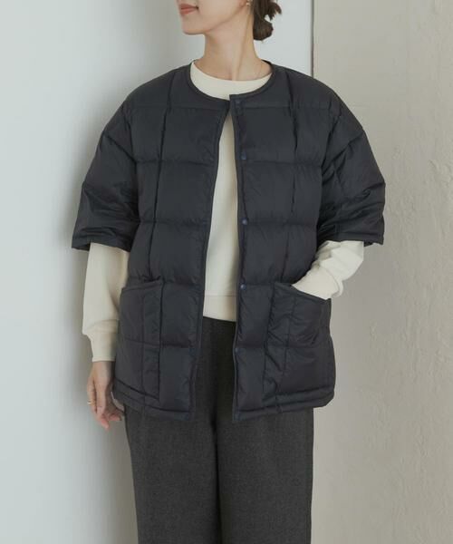 URBAN RESEARCH DOORS / アーバンリサーチ ドアーズ ダウンジャケット・ベスト | 『別注』TAION×DOORS　ショートスリーブAラインライトダウン | 詳細1