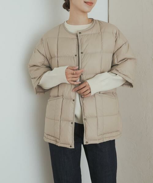 URBAN RESEARCH DOORS / アーバンリサーチ ドアーズ ダウンジャケット・ベスト | 『別注』TAION×DOORS　ショートスリーブAラインライトダウン | 詳細20