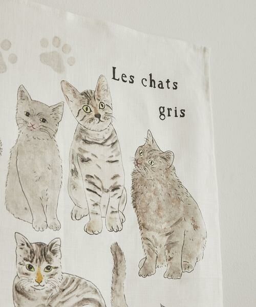URBAN RESEARCH DOORS / アーバンリサーチ ドアーズ インテリア・インテリア雑貨 | 『WEB限定』2026 リネンカレンダー グレーの猫たち いろいろ | 詳細1