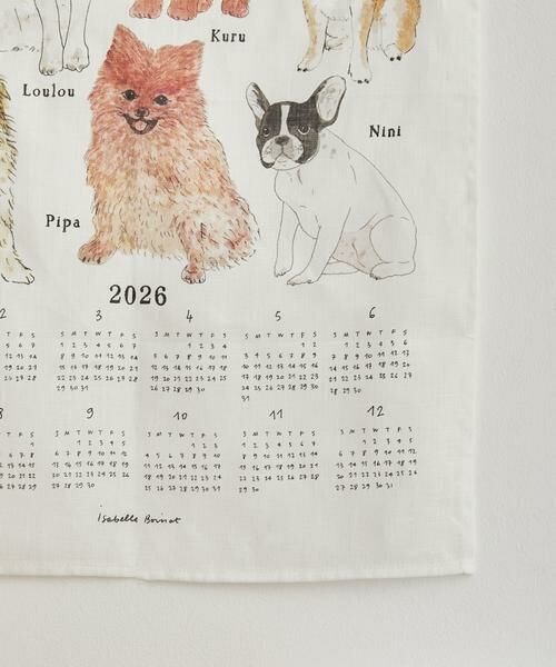 URBAN RESEARCH DOORS / アーバンリサーチ ドアーズ インテリア・インテリア雑貨 | 『WEB限定』2026 リネンカレンダー わんちゃんたち | 詳細4