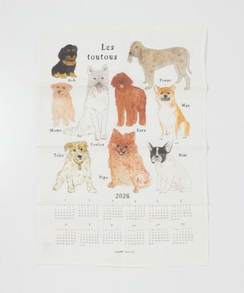 URBAN RESEARCH DOORS / アーバンリサーチ ドアーズ インテリア・インテリア雑貨 | 『WEB限定』2026 リネンカレンダー わんちゃんたち | 詳細5