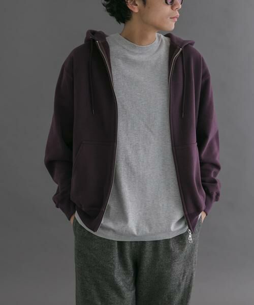 URBAN RESEARCH DOORS / アーバンリサーチ ドアーズ パーカー | FORK&SPOON　リサイクルコットン裏毛ジップフーディー | 詳細11