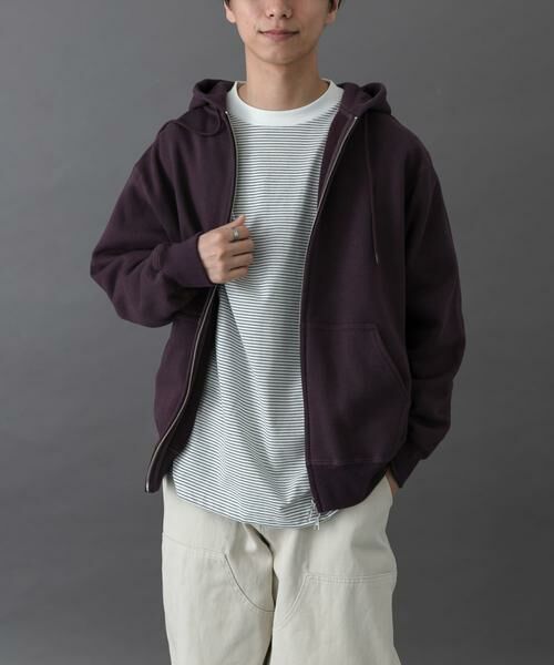 URBAN RESEARCH DOORS / アーバンリサーチ ドアーズ パーカー | FORK&SPOON　リサイクルコットン裏毛ジップフーディー | 詳細2