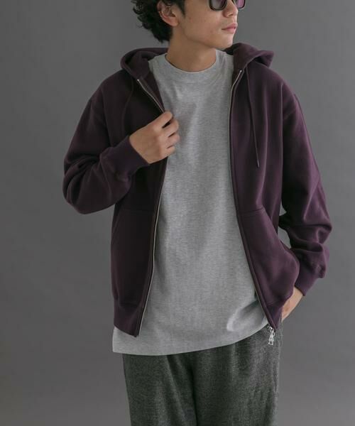 URBAN RESEARCH DOORS / アーバンリサーチ ドアーズ パーカー | FORK&SPOON　リサイクルコットン裏毛ジップフーディー | 詳細7