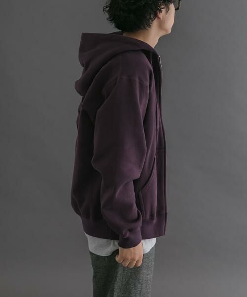URBAN RESEARCH DOORS / アーバンリサーチ ドアーズ パーカー | FORK&SPOON　リサイクルコットン裏毛ジップフーディー | 詳細8