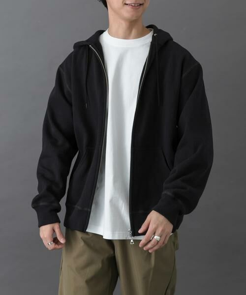 URBAN RESEARCH DOORS / アーバンリサーチ ドアーズ パーカー | FORK&SPOON　リサイクルコットン裏毛ジップフーディー | 詳細27