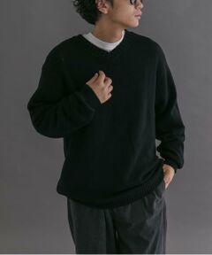 URBAN RESEARCH DOORS / アーバンリサーチ ドアーズ ニット・セーター | FORK&SPOON　コットンウールVネックニット