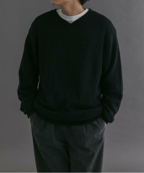 URBAN RESEARCH DOORS / アーバンリサーチ ドアーズ ニット・セーター | FORK&SPOON　コットンウールVネックニット | 詳細2