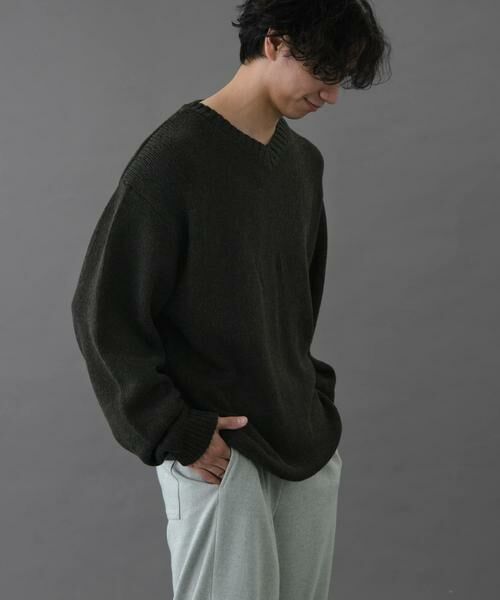 URBAN RESEARCH DOORS / アーバンリサーチ ドアーズ ニット・セーター | FORK&SPOON　コットンウールVネックニット | 詳細9