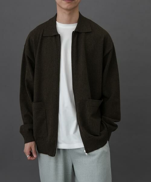 URBAN RESEARCH DOORS / アーバンリサーチ ドアーズ カーディガン・ボレロ | FORK&SPOON　PROVORONEジップカーディガン | 詳細1