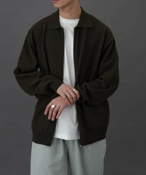 URBAN RESEARCH DOORS / アーバンリサーチ ドアーズ カーディガン・ボレロ | FORK&SPOON　PROVORONEジップカーディガン | 詳細6