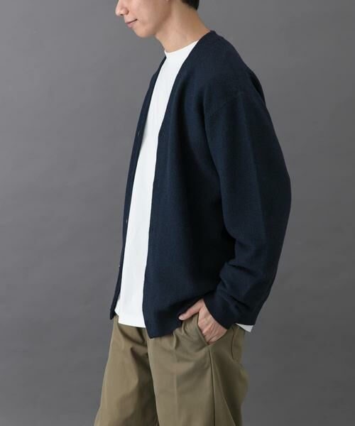 URBAN RESEARCH DOORS / アーバンリサーチ ドアーズ カーディガン・ボレロ | FORK&SPOON　PROVORONE Vネックカーディガン | 詳細3