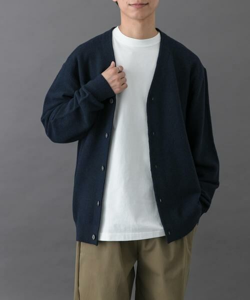 URBAN RESEARCH DOORS / アーバンリサーチ ドアーズ カーディガン・ボレロ | FORK&SPOON　PROVORONE Vネックカーディガン | 詳細4