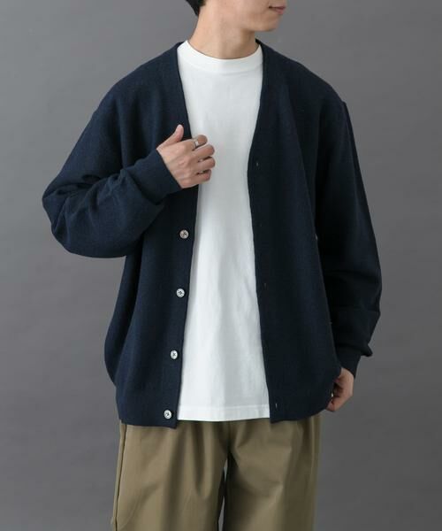 URBAN RESEARCH DOORS / アーバンリサーチ ドアーズ カーディガン・ボレロ | FORK&SPOON　PROVORONE Vネックカーディガン | 詳細5