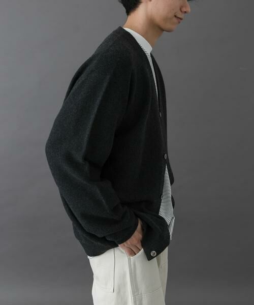 URBAN RESEARCH DOORS / アーバンリサーチ ドアーズ カーディガン・ボレロ | FORK&SPOON　PROVORONE Vネックカーディガン | 詳細14