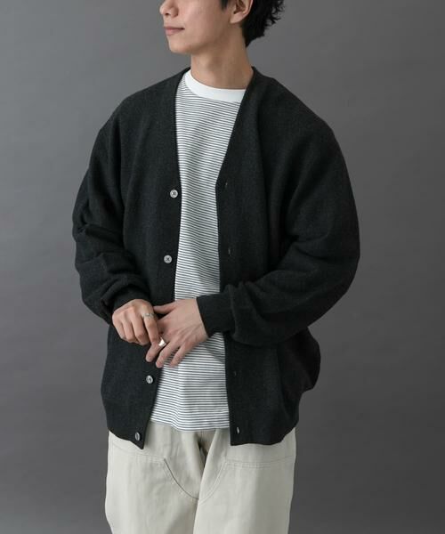 URBAN RESEARCH DOORS / アーバンリサーチ ドアーズ カーディガン・ボレロ | FORK&SPOON　PROVORONE Vネックカーディガン | 詳細18