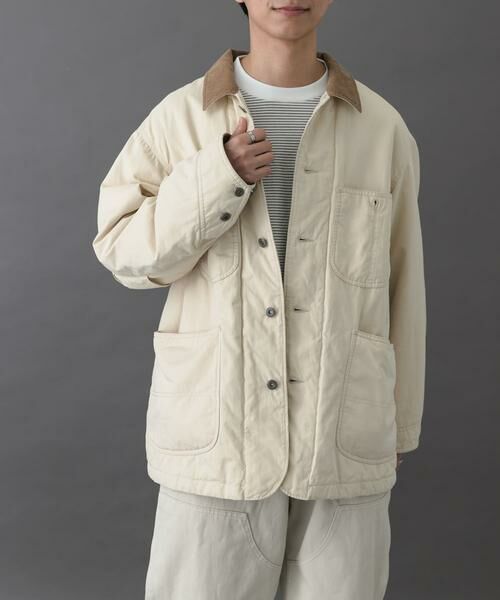 URBAN RESEARCH DOORS/アーバンリサーチ ドアーズ FORK & SPOON インサレーションカバーオール アイボリー 4