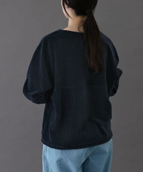 URBAN RESEARCH DOORS / アーバンリサーチ ドアーズ Tシャツ | FORK&SPOON　ストライプモールボートネックプルオーバー | 詳細2