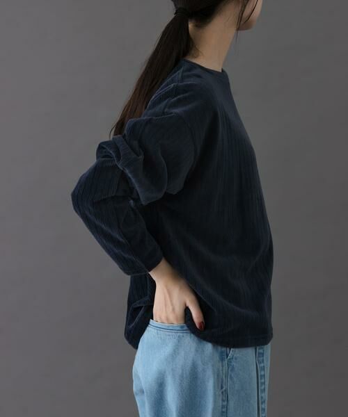 URBAN RESEARCH DOORS / アーバンリサーチ ドアーズ Tシャツ | FORK&SPOON　ストライプモールボートネックプルオーバー | 詳細3