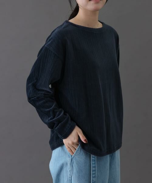 URBAN RESEARCH DOORS / アーバンリサーチ ドアーズ Tシャツ | FORK&SPOON　ストライプモールボートネックプルオーバー | 詳細4