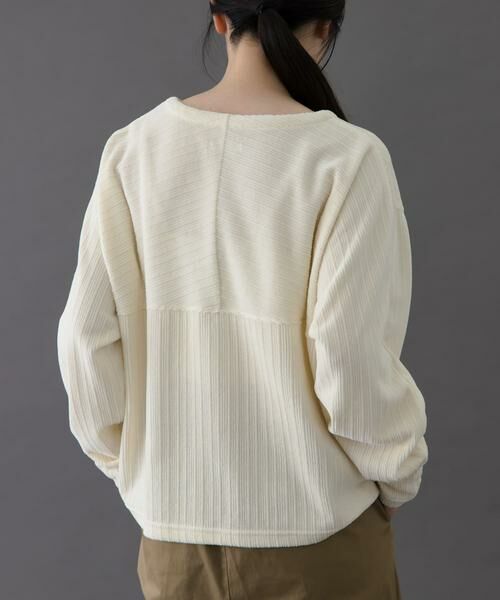 URBAN RESEARCH DOORS / アーバンリサーチ ドアーズ Tシャツ | FORK&SPOON　ストライプモールボートネックプルオーバー | 詳細15