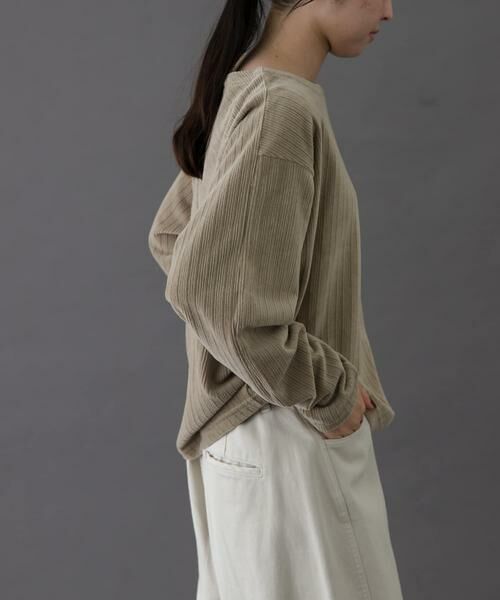 URBAN RESEARCH DOORS / アーバンリサーチ ドアーズ Tシャツ | FORK&SPOON　ストライプモールボートネックプルオーバー | 詳細26