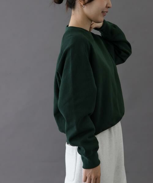 URBAN RESEARCH DOORS / アーバンリサーチ ドアーズ スウェット | FORK&SPOON　リサイクルコットン裏毛クルーネックスウェット | 詳細3