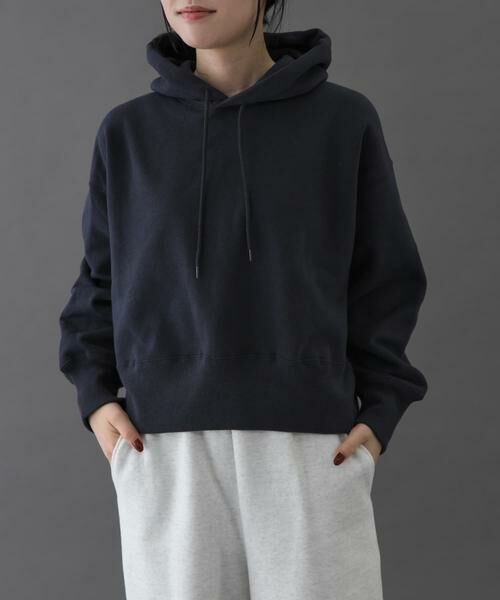 URBAN RESEARCH DOORS / アーバンリサーチ ドアーズ パーカー | FORK&SPOON　リサイクル裏毛クロップドフーディー | 詳細1