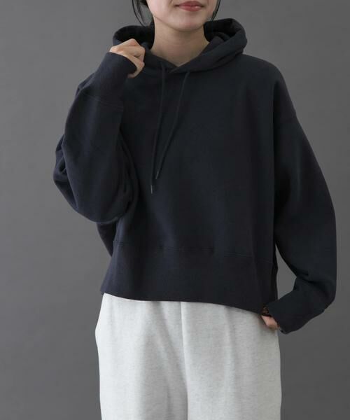 URBAN RESEARCH DOORS / アーバンリサーチ ドアーズ パーカー | FORK&SPOON　リサイクル裏毛クロップドフーディー | 詳細2