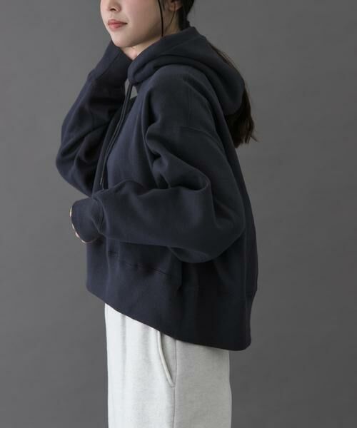 URBAN RESEARCH DOORS / アーバンリサーチ ドアーズ パーカー | FORK&SPOON　リサイクル裏毛クロップドフーディー | 詳細3