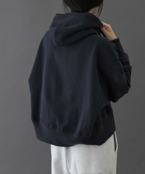URBAN RESEARCH DOORS / アーバンリサーチ ドアーズ パーカー | FORK&SPOON　リサイクル裏毛クロップドフーディー | 詳細4