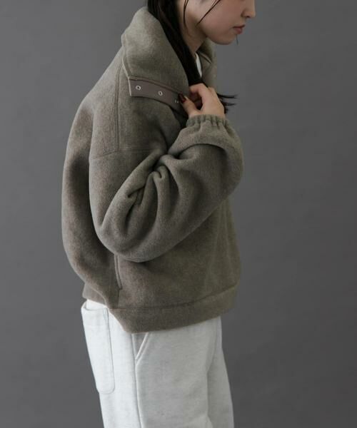 URBAN RESEARCH DOORS / アーバンリサーチ ドアーズ その他トップス | FORK&SPOON　スナップタートルフリースプルオーバー | 詳細5