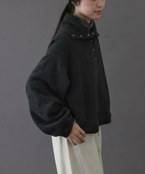 URBAN RESEARCH DOORS / アーバンリサーチ ドアーズ その他トップス | FORK&SPOON　スナップタートルフリースプルオーバー | 詳細17