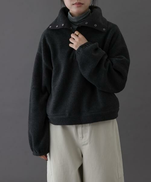URBAN RESEARCH DOORS / アーバンリサーチ ドアーズ その他トップス | FORK&SPOON　スナップタートルフリースプルオーバー | 詳細18