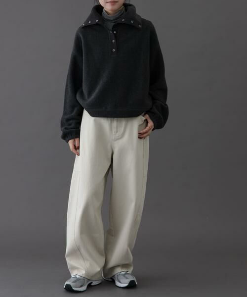 URBAN RESEARCH DOORS / アーバンリサーチ ドアーズ その他トップス | FORK&SPOON　スナップタートルフリースプルオーバー | 詳細21